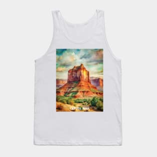 Capitol Reef National Park Watercolor Tank Top